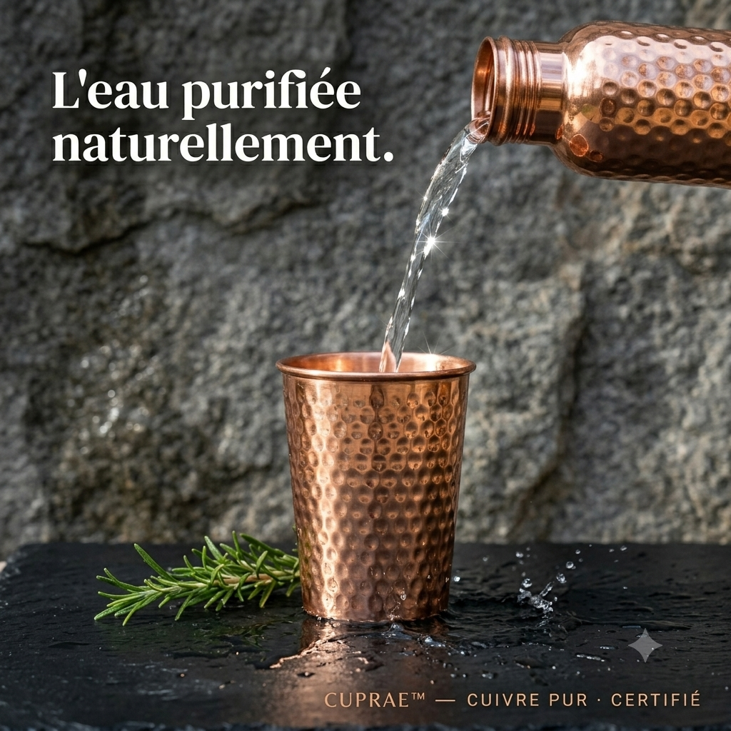 Verre Cuprae™ — Hydratez-vous Sainement, Chaque Jour