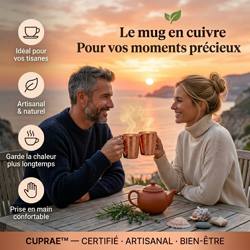 "Mug Cuprae™ — Savourez Chaque Gorgée Sainement