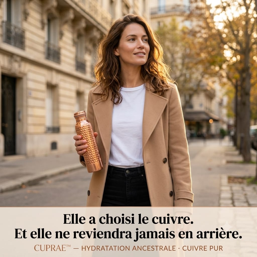 Gourde Cuprae™ — Le Secret Ancestral d'une Eau Pure au Quotidien