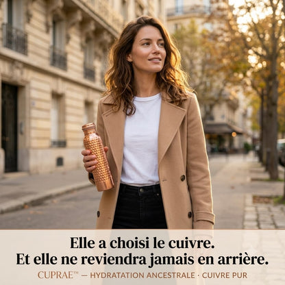 Gourde Cuprae™ — Le Secret Ancestral d'une Eau Pure au Quotidien