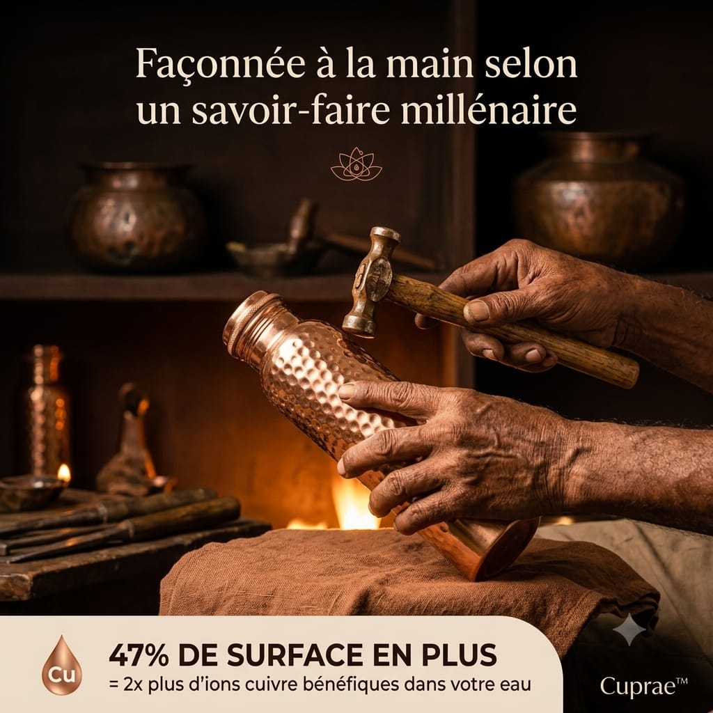 Gourde Cuprae™ — Le Secret Ancestral d'une Eau Pure au Quotidien