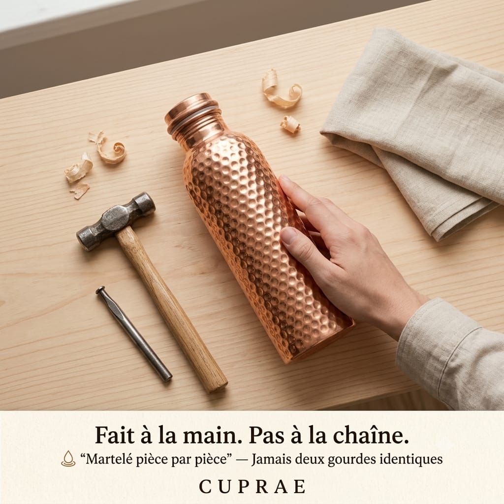 Gourde Cuprae™ — Le Secret Ancestral d'une Eau Pure au Quotidien