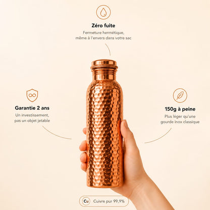Gourde Cuprae™ — Le Secret Ancestral d'une Eau Pure au Quotidien