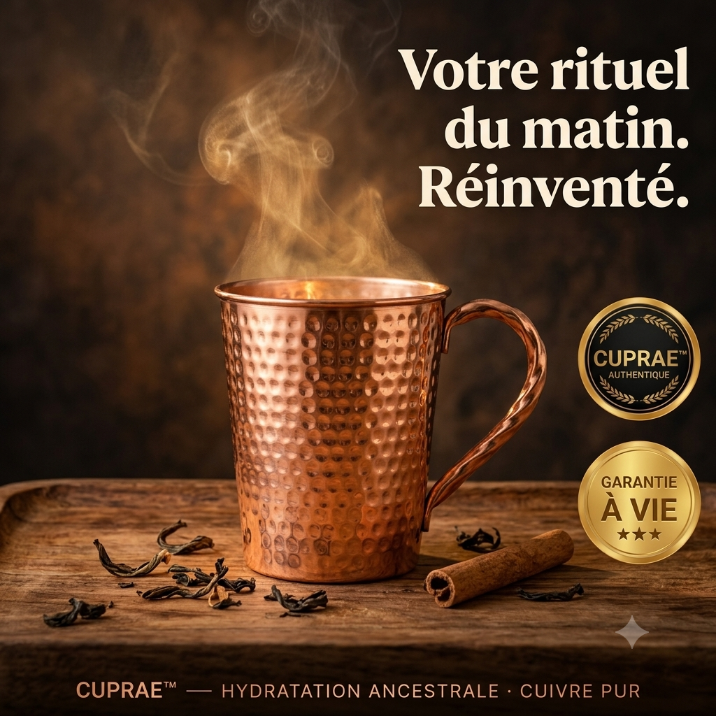 "Mug Cuprae™ — Savourez Chaque Gorgée Sainement