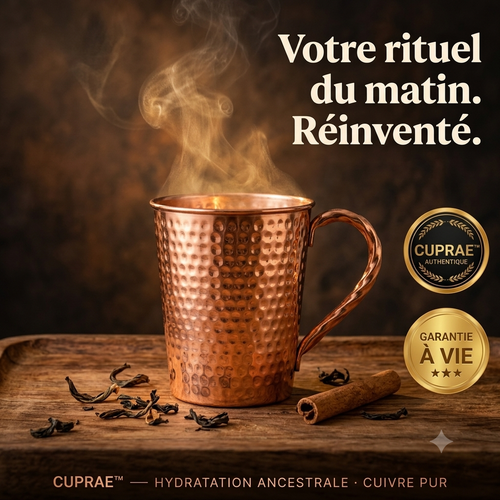 "Mug Cuprae™ — Savourez Chaque Gorgée Sainement