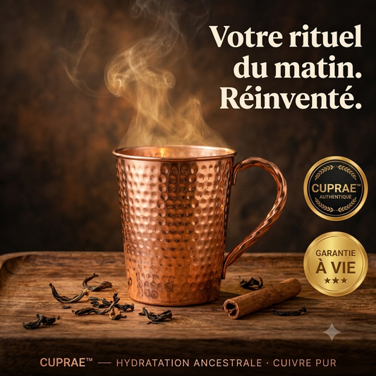 "Mug Cuprae™ — Savourez Chaque Gorgée Sainement