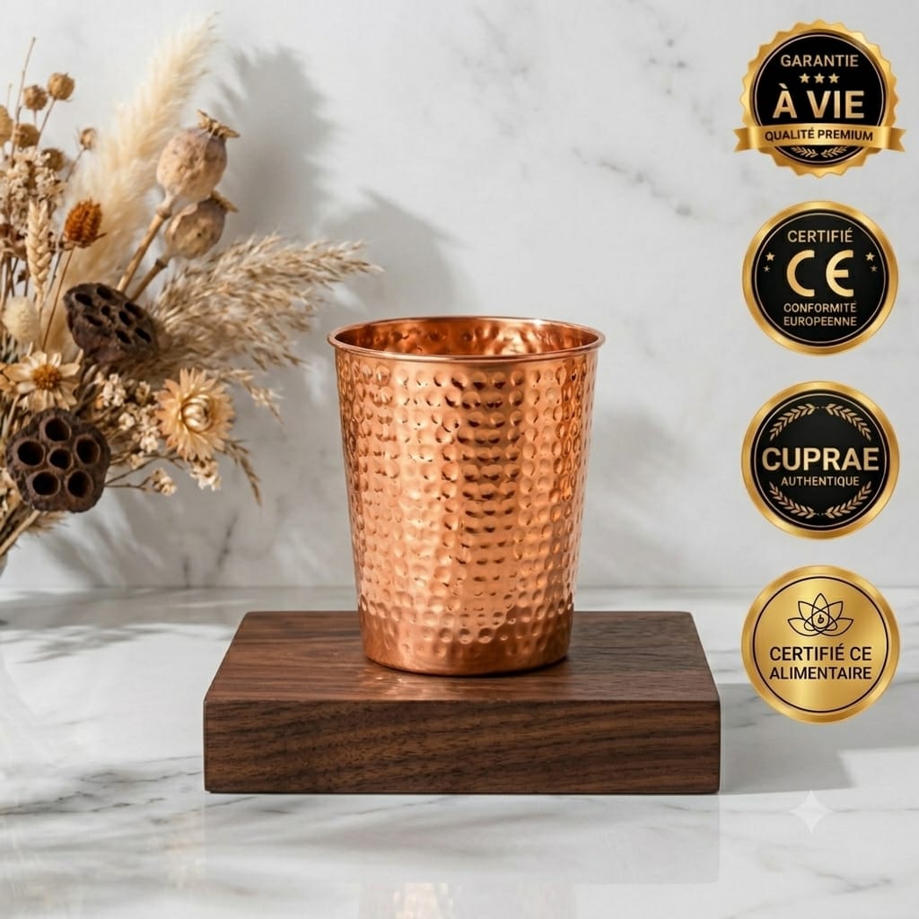 Verre Cuprae™ — Hydratez-vous Sainement, Chaque Jour
