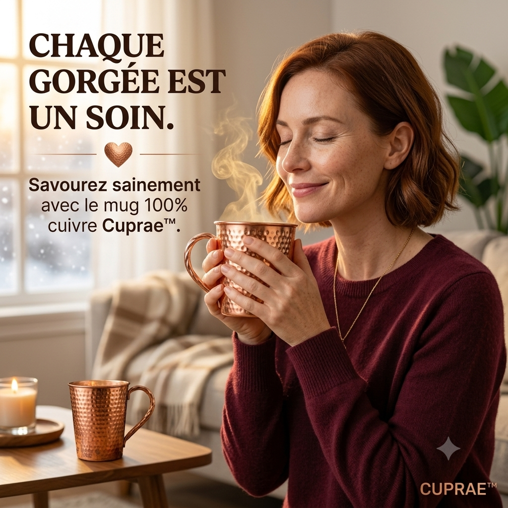 "Mug Cuprae™ — Savourez Chaque Gorgée Sainement