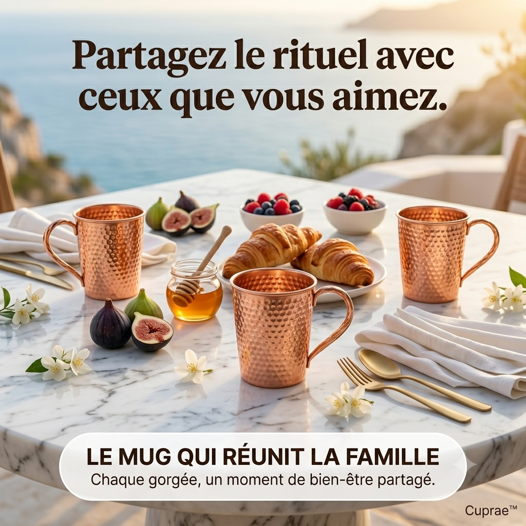 "Mug Cuprae™ — Savourez Chaque Gorgée Sainement