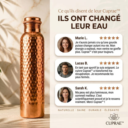 Gourde Cuprae™ — Le Secret Ancestral d'une Eau Pure au Quotidien