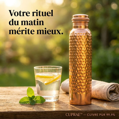 Gourde Cuprae™ — Le Secret Ancestral d'une Eau Pure au Quotidien